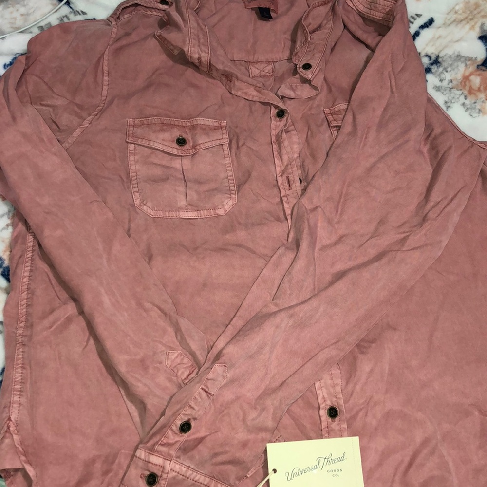 Red flannel type of shirt